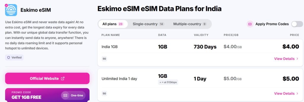 Eskimo Global eSIM Review From eSIMDB