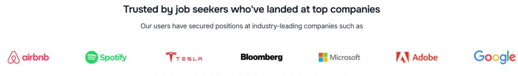 Trusted by Job Seekers Who Successfully Landed Roles at Top Companies