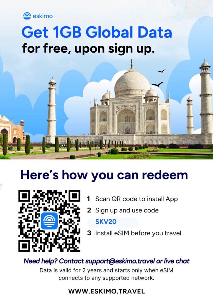 Eskimo Referral Code "SKV20" Get 1 Gb global data