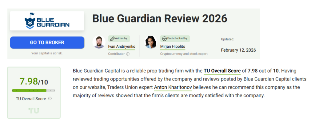 Blue Guardian Review