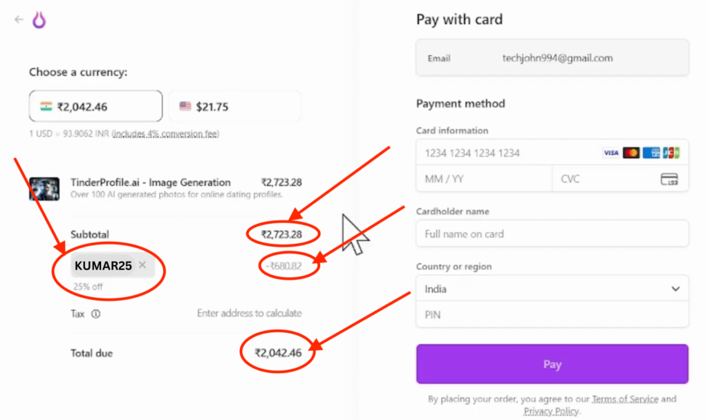 How to use Tinderprofile Promo Code "KUMAR25" to Unlock 25% Off (Step-by-Step Guide)