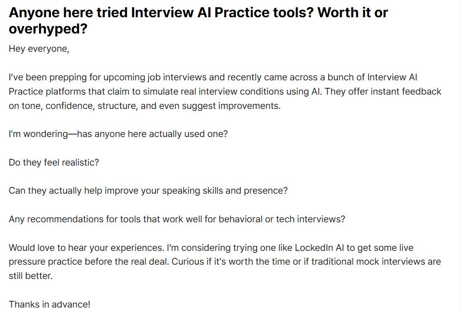 LockedIn AI Review Reddit