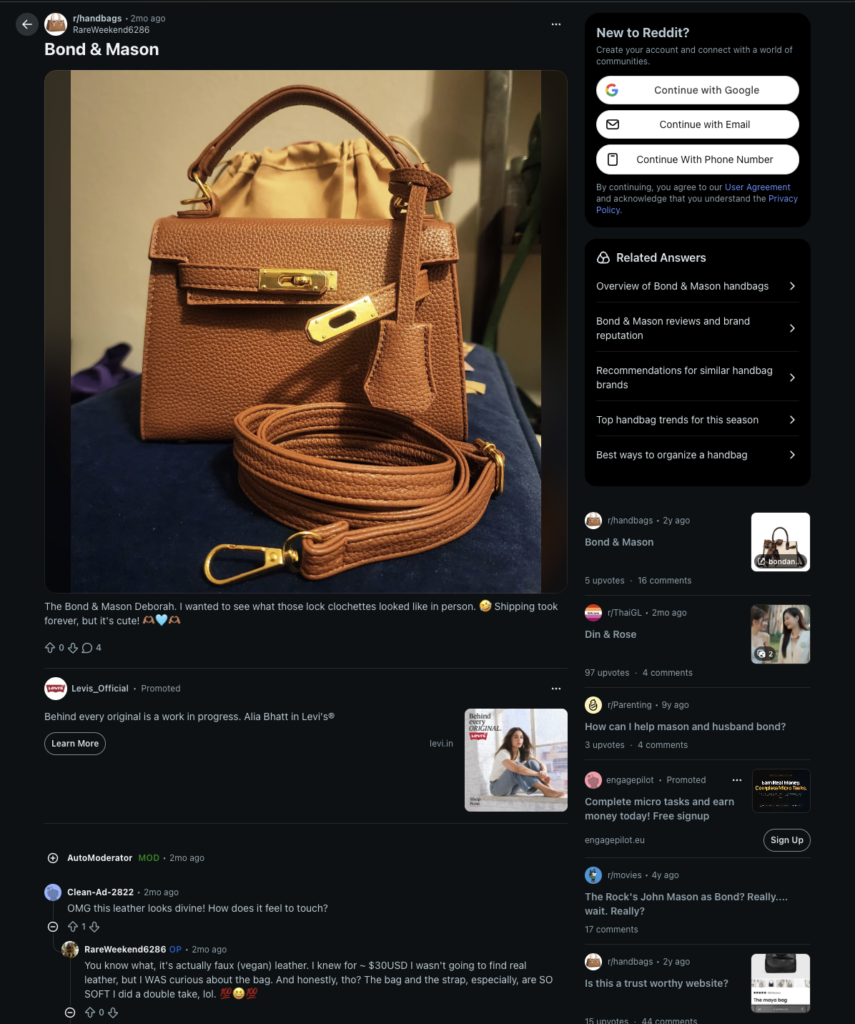 Bonds and Mason Reddit Reviews (Real User Experience)