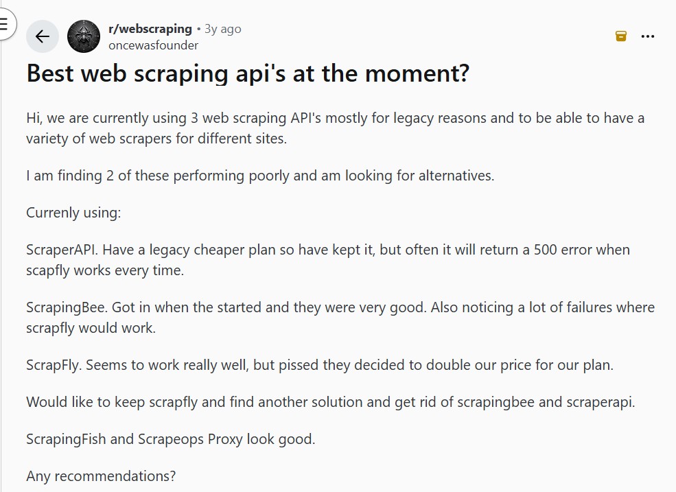 ScraperAPI Reddit Discussion – What the Community Really Says