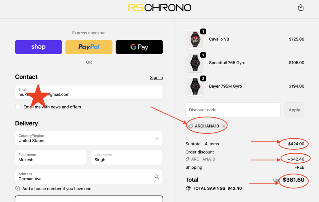 How to Use RS Chrono Discount Code “ARCHANA10” to Get 10% Off (Step-by-Step Guide)