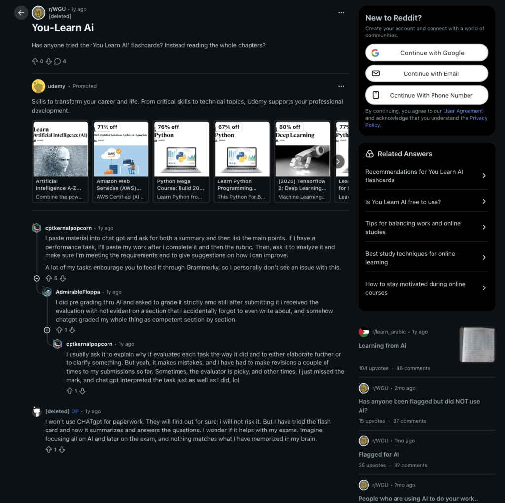 YouLearn AI on Reddit – Real User Opinions & Discussions