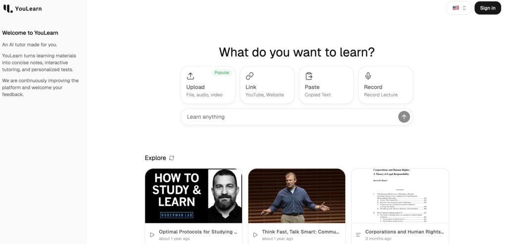What is YouLearn AI?