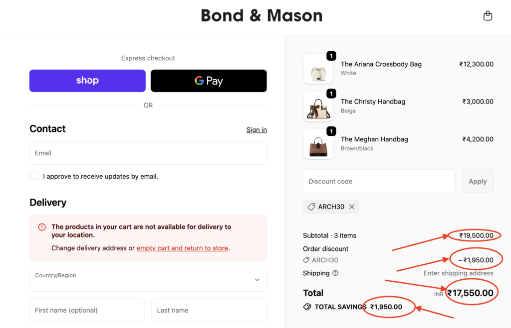 How To Use Bond And Mason Discount Code "ARCH30" Get 10% Off ( Step-by-Step Guide )