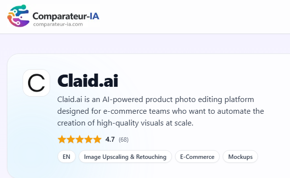 Claid AI Comparateur-IA Reviews