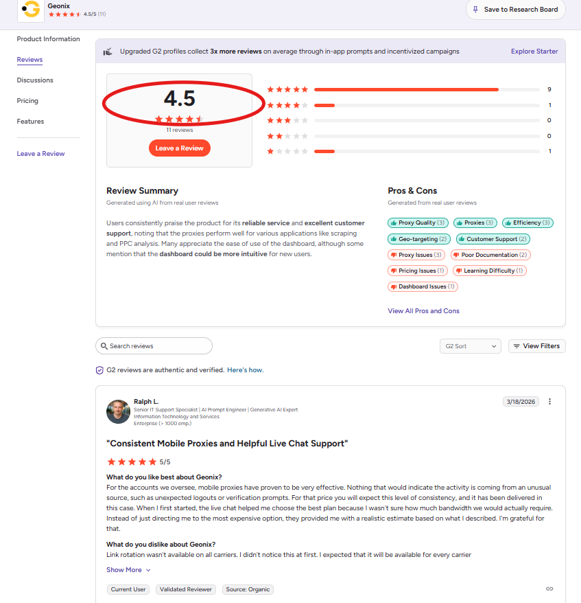 Geonix Review (G2 Insights): Real User Ratings, Pros & Cons