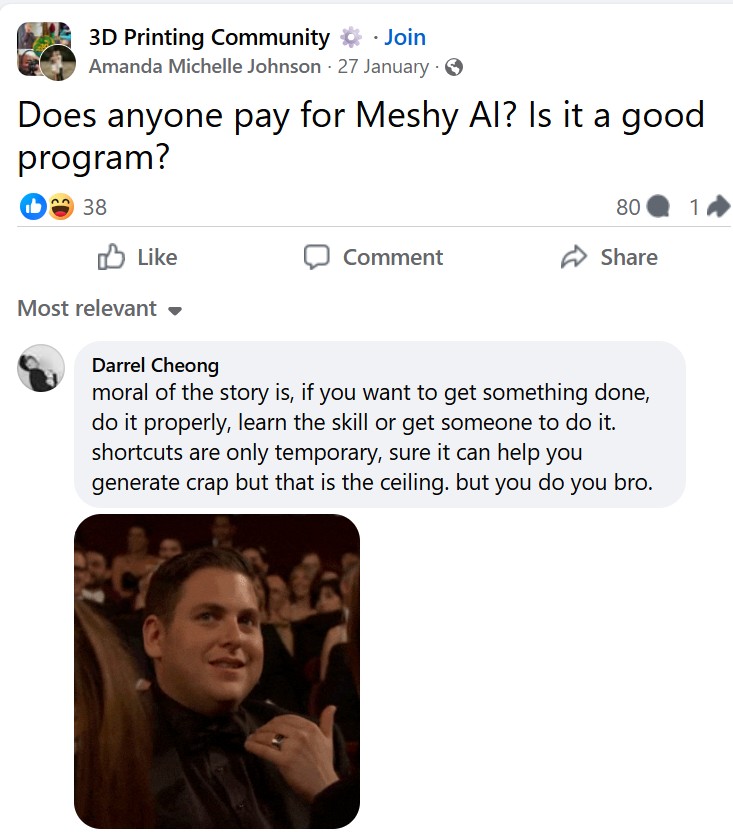 Meshy.ai Facebook Review 2026