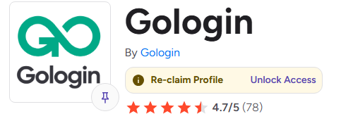 GoLogin G2 Rating