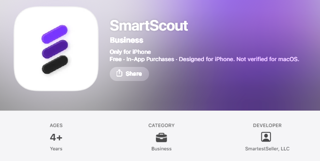 SmartScout IOS App Rating