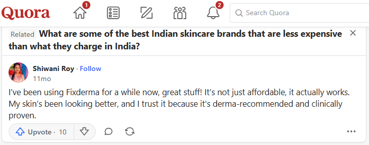 Fixderma Review