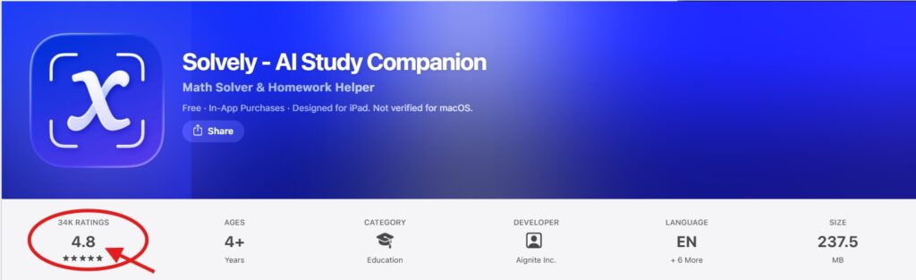 Solvely AI App Ratings