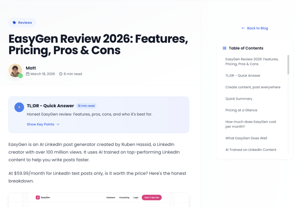 EasyGen StartupHub.ai Review: Overview, Score & Market Position