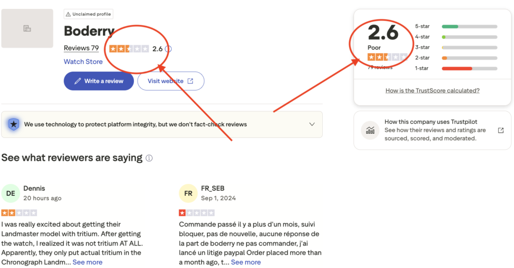 Boderry Trustpilot Reviews & Customer Feedback 2026