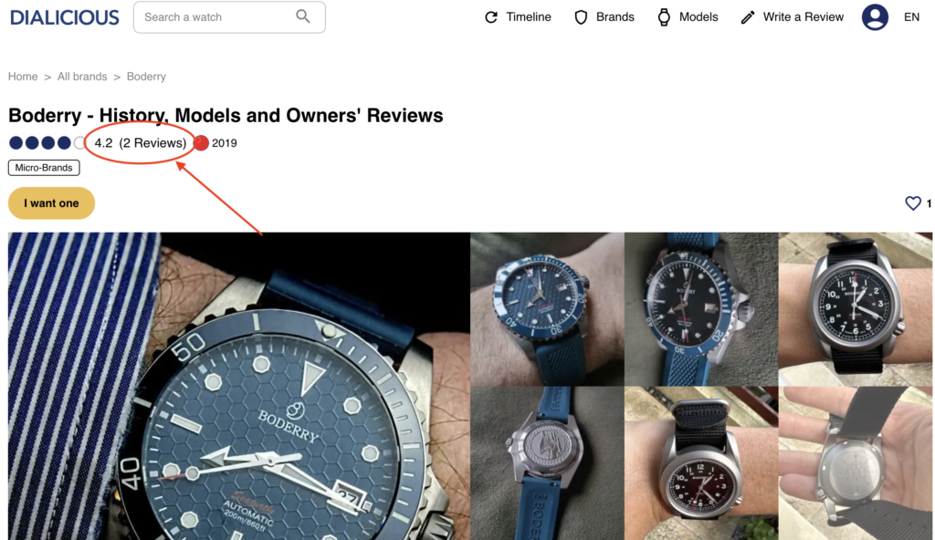 Boderry Watch Ratings on Dialicious 2026