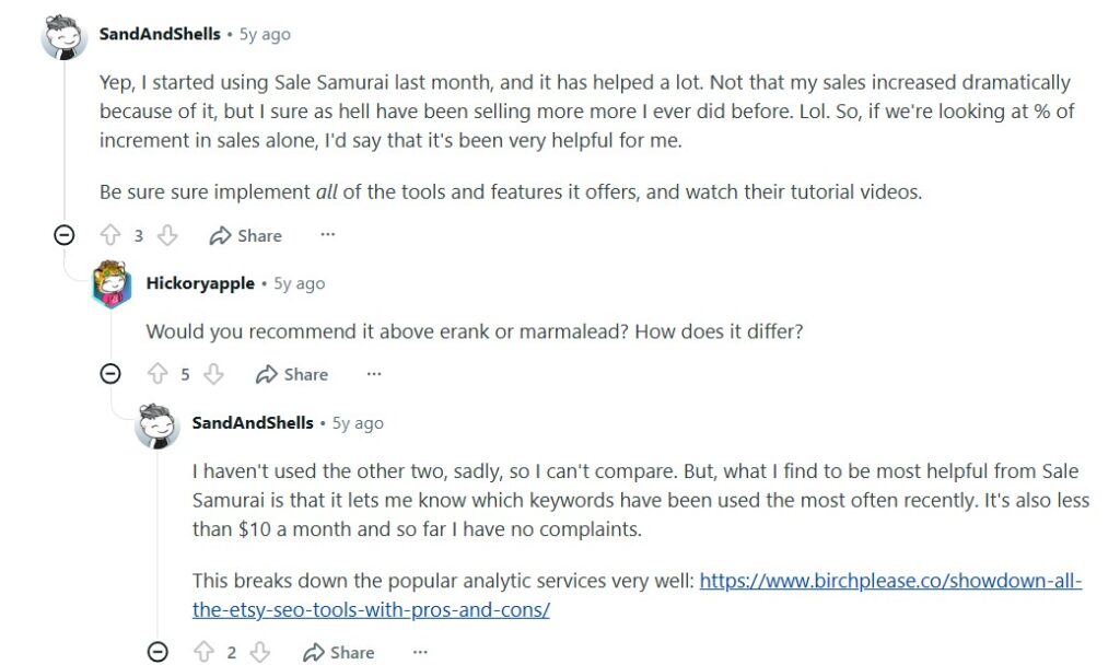 Sale Samurai Reviews Reddit – What Users Are Saying—Real Etsy Seller Discussion