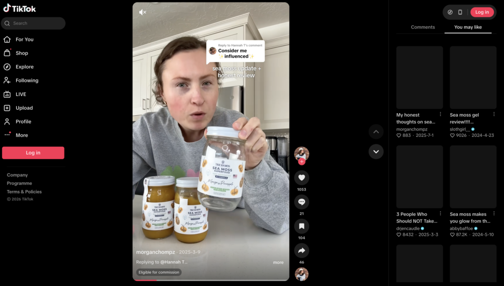 True Sea Moss TikTok Reviews & Viral Wellness Trend 2026