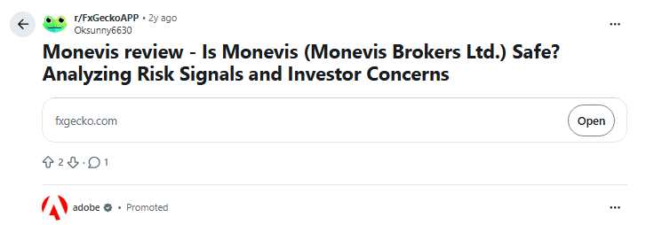 Monevis Reddit Rating